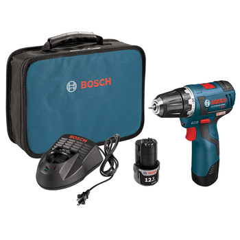 Factory Reconditioned Bosch 12V MAX Lithium-Ion Brushless 3/8 in. Cordless Drill Driver Kit (2 Ah)