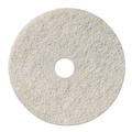 Cleaning & Janitorial Accessories | Boardwalk BWK4024NAT 24 in. Diameter Burnishing Floor Pads - Natural White (5/Carton) image number 0