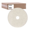 Cleaning & Janitorial Accessories | Boardwalk BWK4024NAT 24 in. Diameter Burnishing Floor Pads - Natural White (5/Carton) image number 0