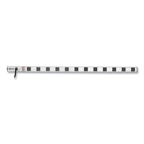 Surge Protectors | Tripp Lite PS3612 12-Outlet Vertical Power Strip with 15 ft. Cord - Silver image number 0