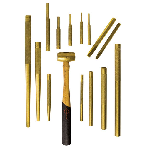 Chisels Files and Punches | Mayhew 61369 15-Piece Master Brass Set image number 0
