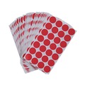 Office Jansan | Universal UNV40103 0.75 in. Diameter Self-Adhesive Removable Color-Coding Labels - Red (28/Sheet, 36 Sheets/Pack) image number 1
