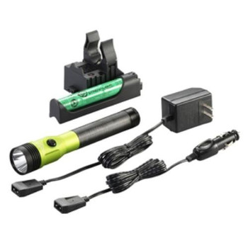 Streamlight Stinger LED HL Rechargeable Flashlight with PiggyBack Charger (Lime Green)