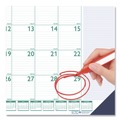 Calendars & Planners | House of Doolittle 148 22 in. x 17 in. 13-Month (Jan 2026-Jan 2027) Express Track Monthly Desk Pad Calendar - White/Teal Sheets/Teal Binding image number 2