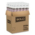 Food Service | SOLO 412SIN-0041 12 oz. Paper Hot Drink Cups in Bistro Design - Maroon (50/Pack) image number 0