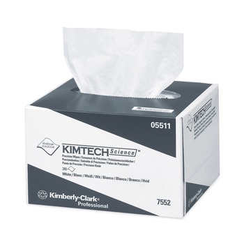 Kimtech 1-Ply 4.4 in. x 8.4 in. Precision Wipers - Unscented (280/Box, 60 Boxes/Carton)