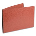 Office Jansan | Oxford 13234EE 3 in. Capacity 2-Prong Fastener Pressboard Report Cover with Reinforced Side Hinge - X-Large, Red image number 4