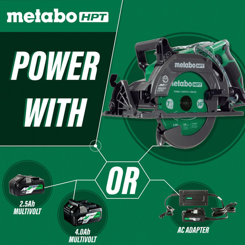 Metabo HPT MultiVolt 36V Brushless Lithium Ion 7 1 4 in. Cordless Rear Handle Circular Saw Tool Only