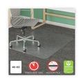 Office Chair Mats | Deflecto CM14443FCOM SuperMat 46 in. x 60 in. Medium Pile Carpet Frequent Use Chair Mat - Rectangle Clear image number 4
