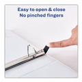 Office Jansan | Avery 79875 3 Slant Rings 4 in. Capacity 11 in. x 8.5 in. Heavy-Duty Non Stick View Binder with DuraHinge - White (2/Pack) image number 5