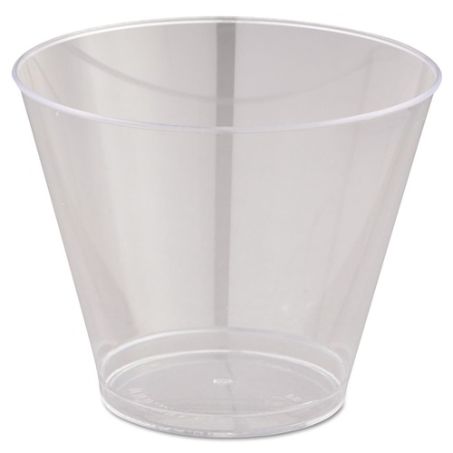 Office Jansan | WNA WNA T9S 9 oz. Squat Comet Smooth Wall Tumblers - Clear (25/Pack, 20 Packs/Carton) image number 0