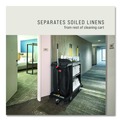 Utility Carts | Rubbermaid Commercial 2202530 10.5 in. x 16.8 in. x 33 in. 30 Gallon Fabric Cleaning Cart Bag for Rubbermaid Commercial Housekeeping and Janitorial Carts - Black (4/Carton) image number 1