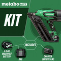 Framing Nailers | Metabo HPT NR3665DAM MultiVolt 36V Brushless Lithium-Ion Cordless Metal Connector Nailer Kit (2.5 Ah) image number 1