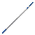 Cleaning Tools | Gritt Commercial GRI1066F3PK 3.5 ft. to 6 ft. Telescopic Aluminum Extension Pole with Click/Lock Adapter Cone - Blue/Silver (3/Pack) image number 6
