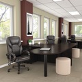 Office & Office Supplies | Alera ALEVA277236ES Valencia Series 71 in. x 35.5 in. x 29.63 in. D-Top Desk - Espresso image number 3