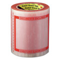Office Jansan | Scotch 8240 5 in. x 6 in. 3 in. Core Pouch Tape - Transparent/Orange Border (1-Roll) image number 1