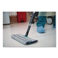 Mops | Rubbermaid Commercial 1863893 Executive 17 in. x 3.5 in. Microfiber Single-Sided Flat Mop Frame - Black/Silver image number 2