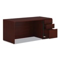 Office Desks & Workstations | HON H105897R.NN 10500 Series 66 in. x 30 in. x 29.5 in. Single Pedestal Desk - Mahogany image number 1