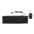 Office Electronics & Batteries | Innovera IVR69202 Slimline Keyboard And Mouse, Usb 2.0, Black image number 0