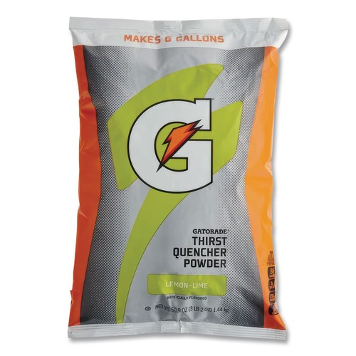 Beverages & Drink Mixes | Gatorade QUA03967 G Series 51 oz. Powder Drink Mix Pouches - Lemon-Lime (14/Carton) image number 0
