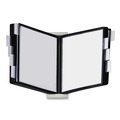 Office Jansan | Durable 561201 InstaView Expandable Desktop Reference System with 10 Panels - Black/White image number 0