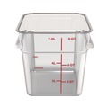 Bulk Savings Pricing 3 | Carlisle 1195307 8.75 in. x 8.75 in. x 9 in. 8 qt. Squares Polycarbonate Food Storage Container - Clear image number 1