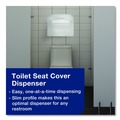 Office Jansan | Tork TC0020 14.5 in. x 17 in. Half-Fold Paper Toilet Seat Cover - White (250/Pack, 20 Packs/Carton) image number 7