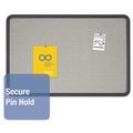 Office Jansan | Quartet 7693G 36 in. x 24 in.Contour Fabric Bulletin Board - Gray/Black image number 4