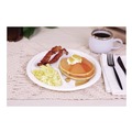 Bowls and Plates | SCT 18163WPF 10 in. Diameter 3-Compartment ChampWare Molded Fiber Plate Tableware - White (500/Carton) image number 4