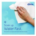 Facility Maintenance & Supplies | Kleenex 01701 9 in. x 10.5 in. 1-Ply Cloth Hand Towels - White (120/Box) image number 3
