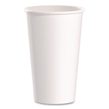 SOLO Paper Hot Cups 16 oz White 50/Pack