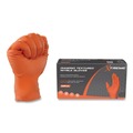 Disposable Gloves | Ammex XODN44100 6 mil DT Nitrile Powder-Free Disposable Gloves - Medium, Orange (1000/Carton) image number 1