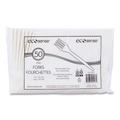 Labor Day Sale! Save $30 off $199! | WNA EPS002 EcoSense 7 in. Renewable Plant Starch Fork Cutlery (50/Pack, 20 Packs/Carton) image number 2