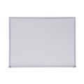  | Universal UNV43622 24 in. x 18 in. Melamine Dry Erase Board with Anodized Aluminum Frame - White Surface image number 0