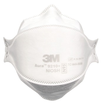 3M 9205+ Aura Particulate Respirator 9205plus - Standard Size (12/Carton)