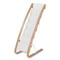 Office Furniture & Lighting | Alba DDEXPO6WBC 19.68 x 13.38 x 36.61 Literature Floor Display Rack - White/Woodgrain image number 0