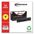 Ink & Toner | Factory Reconditioned Innovera IVRF502X 2500 Page-Yield Remanufactured High-Yield Toner Replacement for 202X (CF502X) - Yellow image number 1