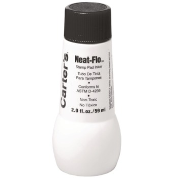 Carter's 2 oz. Bottle Neat-Flo Stamp Pad Inker - Black
