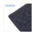 Cleaning & Janitorial Supplies | Boardwalk PSUMP000I006M0021430L1 17.5 in. x 20 in. 2.0 Rubber Urinal Mat - Black (6/Carton) image number 3