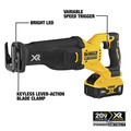Dewalt DCS368W1 20V MAX XR Brushless Lithium-Ion Cordless Reciprocating Saw with POWER DETECT Tool Technology Kit (8 Ah) image number 7