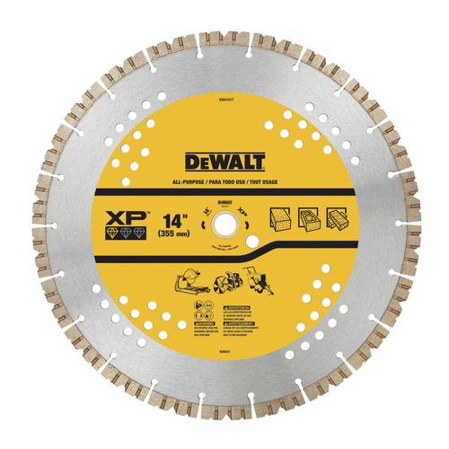 Circular Saw Blades | Dewalt DW4741T 14 in. XP All-Purpose Segmented Diamond Blade image number 0