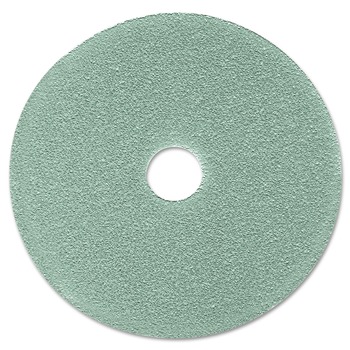 3M 3100 19 in. Diameter Ultra High-Speed Floor Burnishing Pads - Aqua (5/Carton)