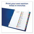 Office Jansan | Avery 11846 Ready Index 11 in. x 8.5 in. 1-Tab 1 to 31 Customizable TOC Dividers - White/Multicolor Tabs (1-Set) image number 8