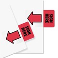 Bulk Savings Pricing 1 | Redi-Tag B76809 Sign Here Removable/Reusable Page Flags - Red (50/Pack) image number 2