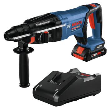 Factory Reconditioned Bosch GBH18V-26DK15-RT 18V EC Brushless Lithium-Ion SDS-Plus Bulldog 1 in. Cordless Rotary Hammer Kit (4 Ah)