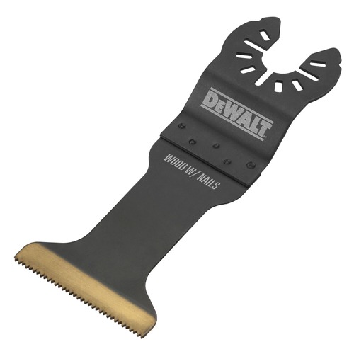 Oscillating Tool Blades | Dewalt DWA4204 Oscillating Tool Wide Titanium Nitride Coated Wood Nailcutter Blade image number 0
