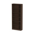  | Alera ALEVA638232ES 31.75 in. x 14 in. x 80.25 in. Valencia Series 6-Shelf Bookcase - Espresso image number 1