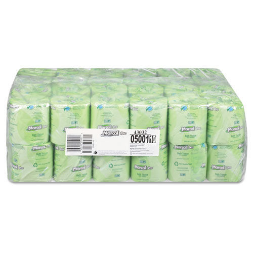 Office Jansan | Marcal PRO MAC 5001 2-Ply Septic Safe 100 Percent Recycled Bath Tissue - White (48/Carton) image number 0