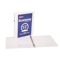 Office Jansan | Avery 05706 3 Round Rings 0.5 in. Capacity 11 in. x 8.5 in. Economy View Binder - White image number 1