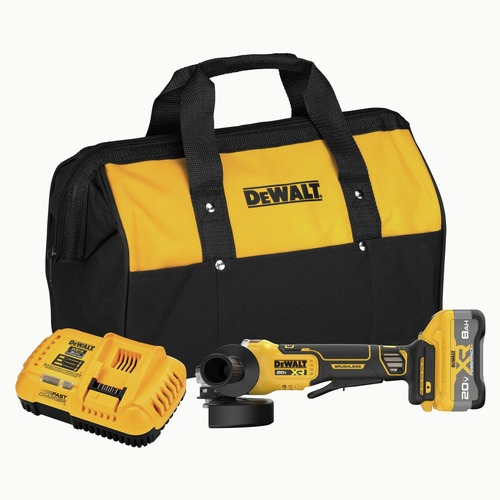 Angle Grinders | Factory Reconditioned Dewalt DCG410WW1R 20V MAX XR Lithium-Ion Brushless 4-1/2 in. to 5 in. Cordless Angle Grinder Kit with POWERPACK image number 0